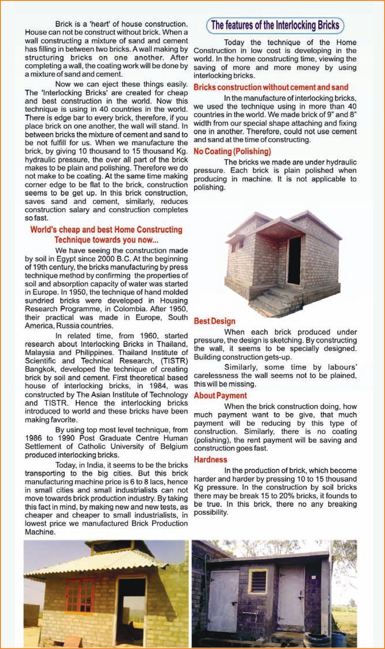 save upto 70% construction cost